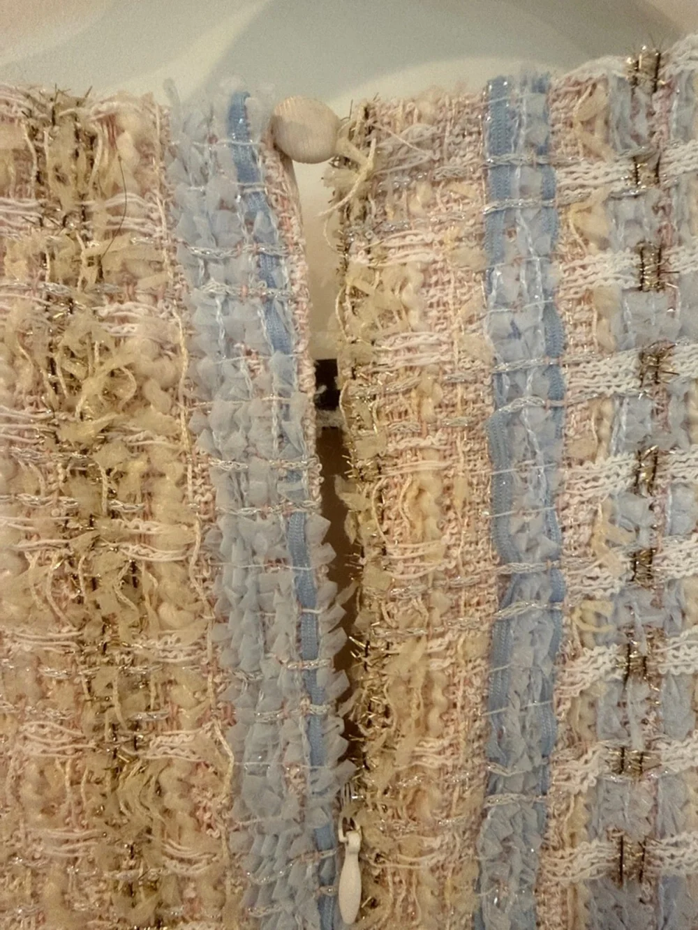 NWT Sofie the Label Tweed Mini Dress | Sleeveless | Textured Stripe - Picture 3 of 4